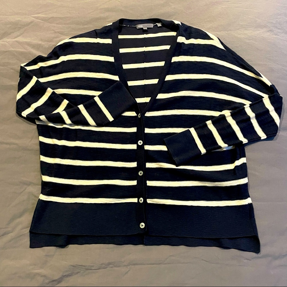 Vince Stripe Sweatshirt- Lightweight